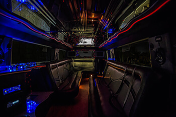 Limo with entertainment systems